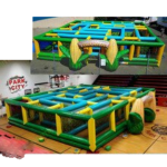 Hot Selling Inflatable Corn Maze Interactive Giant Labyrinth Carnival Games Air
