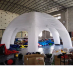 White Inflatable Spider Tent 8m Large Igloo Dome Tents Toy For