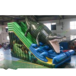 To Sea Port Custom Inflatable Slides 10x4 2m Giant Crocodile Slide Design Dry