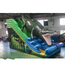 To Sea Port Custom Inflatable Slides 10x4 2m Giant Crocodile Slide Design Dry