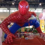 Customized Design Super Hero Giant Inflatable Spiderman Spider Man Cartoon Characters For