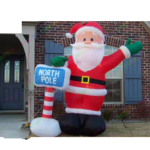 To Door Outdoor Advertise 6m20ft Giant Inflatable Santa Christmas Father Old Man Claus