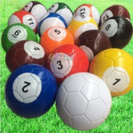 Giant Inflatable Snooker Soccer Ball In Snookball Game Huge Billiards Air Pump & 16 Pcs Toy Balls