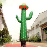 Newly Design 4mh Inflatable Cactus Dancer Customized Floating Cartoon Toy Decoration Advert Item