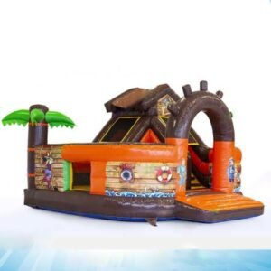 Inflatable Pirate Funcity Giant Bouncer Slide Combo Large Park Kid Bouncy Castle