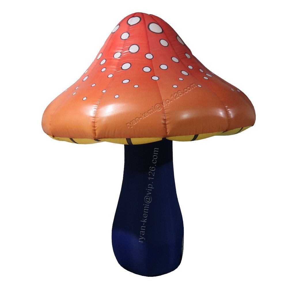 Large Inflatable Mushroom Balloon For Store Mall Festival Decoration Landscaping Model Theme Park Plant 2m