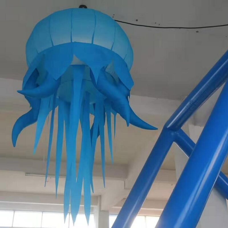 Led Light Party Decoration Customized Inflatable Octopus Tentacle Jellyfish For Advertising