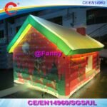 Design Large Led Lights Christmas Decorations Inflatable House Santa Claus Tent Grotto - 5