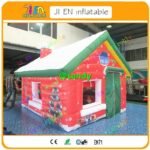 Design Large Outdoor Christmas Decorations Inflatable House Santa Claus Tent Grotto - 3