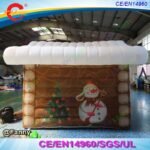 Design Large Outdoor Christmas Decorations Inflatable Santa Grotto Popular House - 3