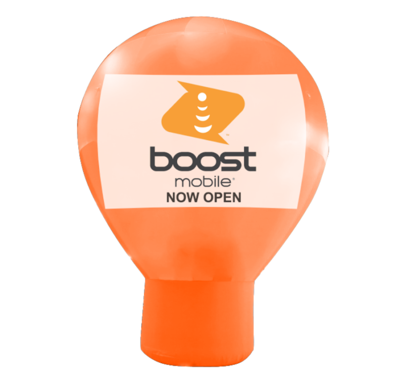 Orange - Blue Balloon Inflatable