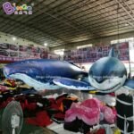 Outdoor Pvc 20ft Giant Inflatable Whale Air Tight Blue Sealed 6m Long Inflatable-toys - 5