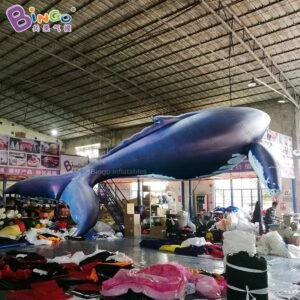 Outdoor Pvc 20ft Giant Inflatable Whale Air Tight Blue Sealed 6m Long Inflatable-toys - 2