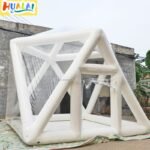 Outdoor Giant Transparent Inflatable Bubble Tent Triangle Tube Cube Stargazing House For Camping Backyard Wedding Event - 3