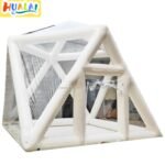 Outdoor Giant Transparent Inflatable Bubble Tent Triangle Tube Cube Stargazing House For Camping Backyard Wedding Event - 2