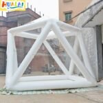 Outdoor Giant Transparent Inflatable Bubble Tent Triangle Tube Cube Stargazing House For Camping Backyard Wedding Event - 4