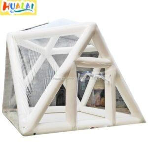 Outdoor Giant Transparent Inflatable Bubble Tent Triangle Tube Cube Stargazing House For Camping Backyard Wedding Event - 2