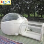 Outdoor Giant Transparent Inflatable Bubble Tent Clear Dome Single Tunnel Camping Cube Stargazing Two - 3