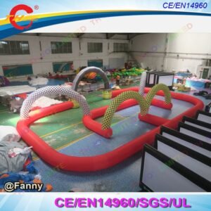 Portable Inflatable Bumper Car Border Go Kart Track For Kids Custom Air To Door - 2