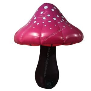 Purple Orange Giant Inflatable Mushroom Balloon For Outdoor Decoration With Led Lighting 2m 6 5ft Tall Big M
