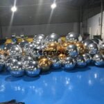 Reflective Giant Inflatable Mirror Ball Balloon Advertise Pvc Home Garden Ornament Decoration - 5