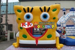 Safety Stability Ad Inflatable Outdoor Pvc Cartoon Trampoline Baby