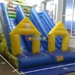 Sea Double Lane Inflatable Dry Slide 5x6m Pvc Giant Slides - 4
