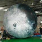 5m Customized Size Large Globe Balloon Inflatable Led Planet Ball Lighting Moon For Decoration