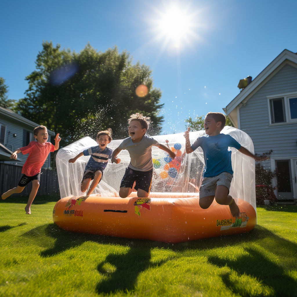 Easy Setup Inflatable Soccer Goals for Kids