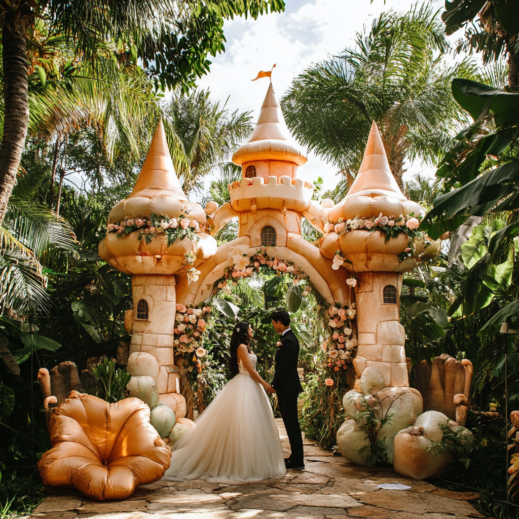 Creating a Fairy-tale Atmosphere with an Inflatable Arch Castle
