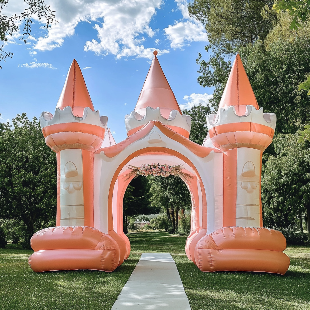 Incorporating a Custom Inflatable Wedding Arch Castle into Your Wedding Theme
