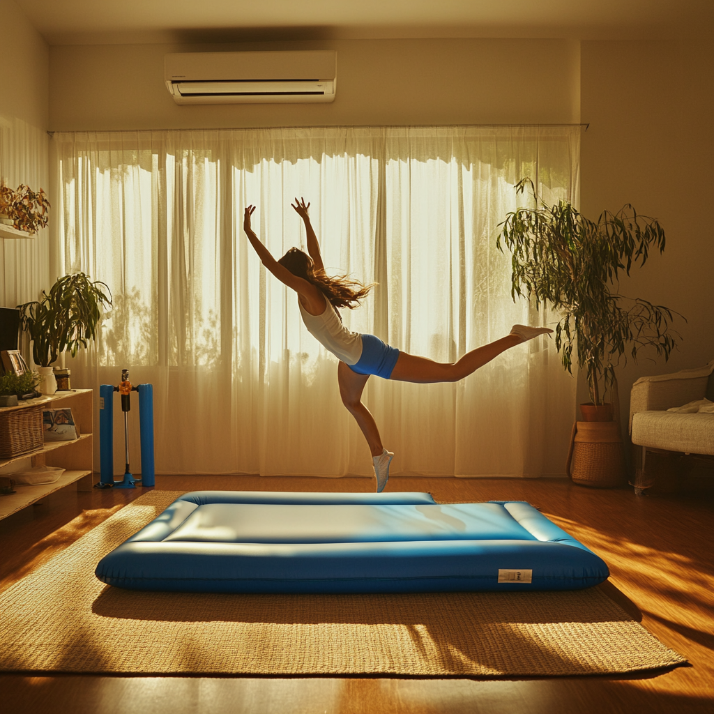 Benefits of Using an Inflatable Gymnastics Airtrack Mat for Home Workouts  