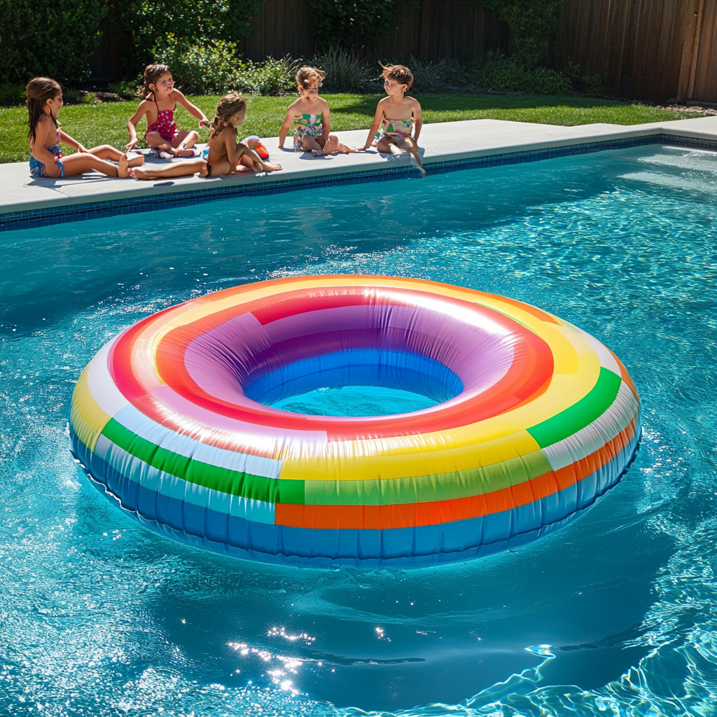 Colorful Lollipop Inflatable Pool Float: A Must-Have for Kids' Pool Parties