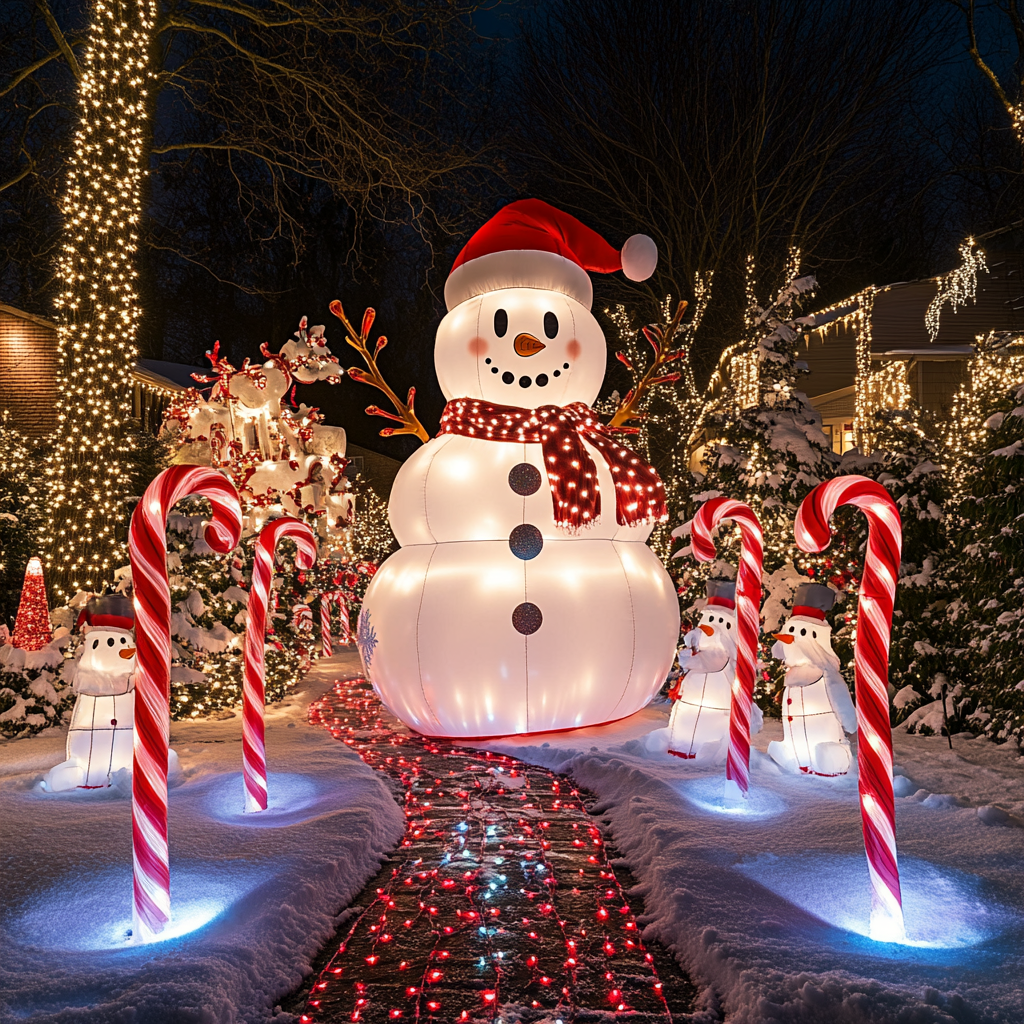 Creative Ways to Incorporate Inflatable Snowmen in Festive Yard Displays