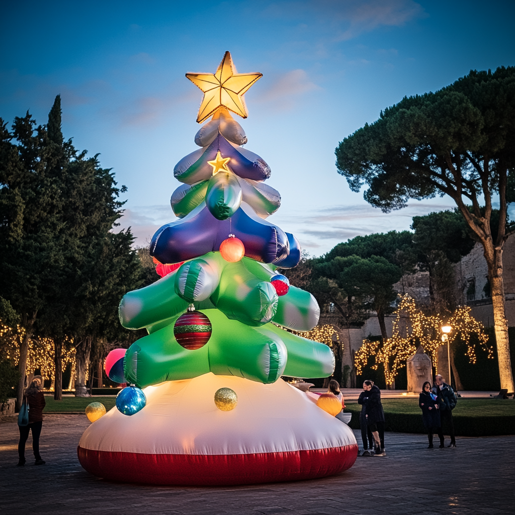Embrace Festive Parties with an Easy Setup Inflatable Christmas Tree