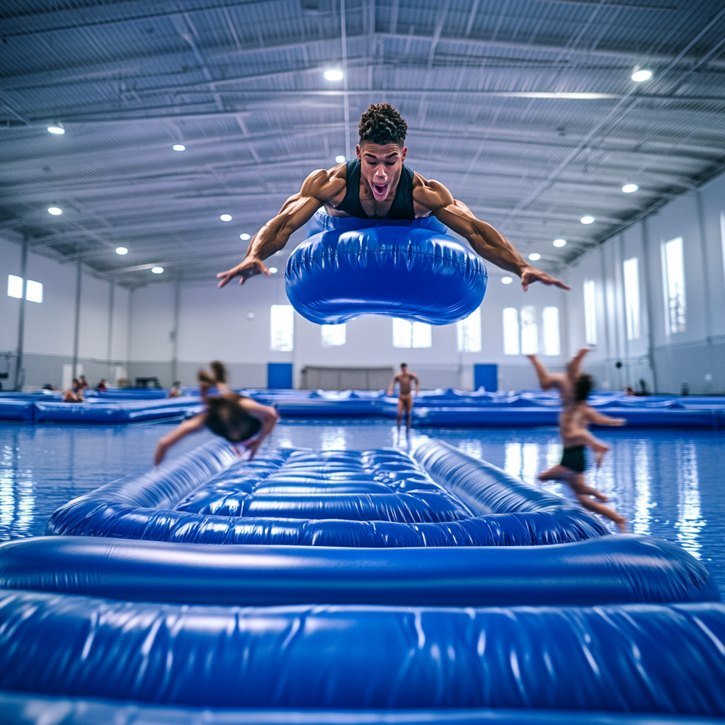 How Inflatable Gymnastics Mats Enhance Training for Athletic Activities  