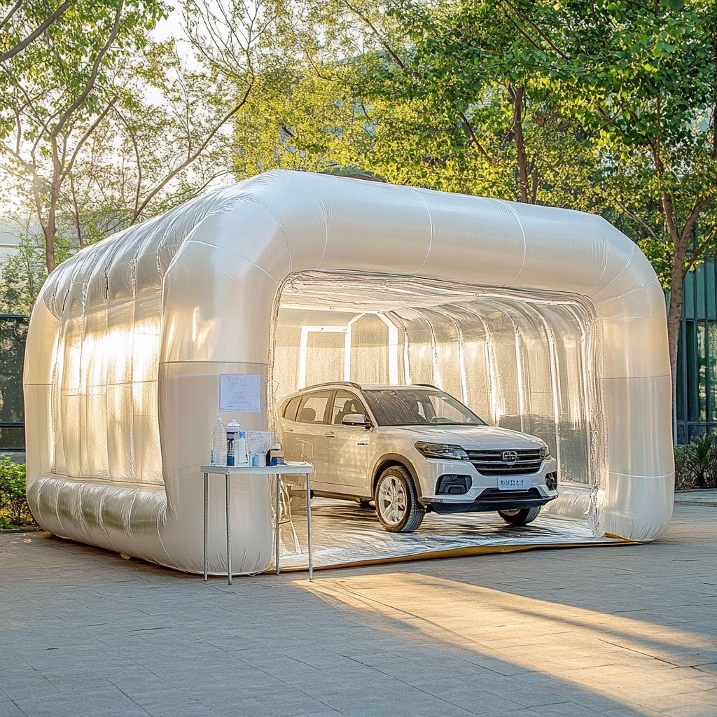 Understanding the Technology Behind Inflatable Paint Spray Booths```