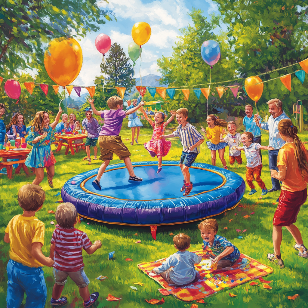 Waterproof Trampoline: Perfect for Family Gatherings and Events