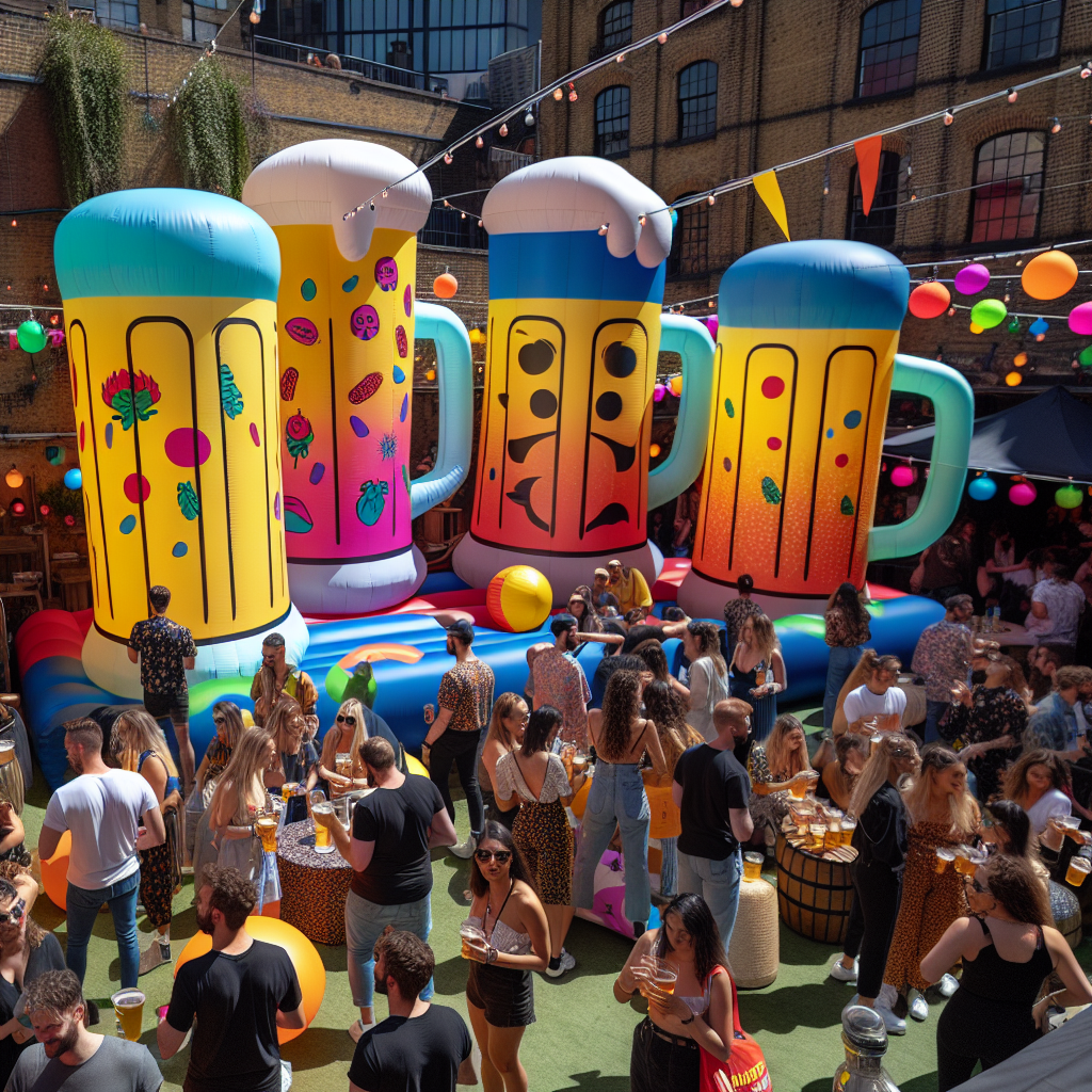 Enhancing Event Atmosphere with Unique Inflatable Beer Glass Promotional Items  