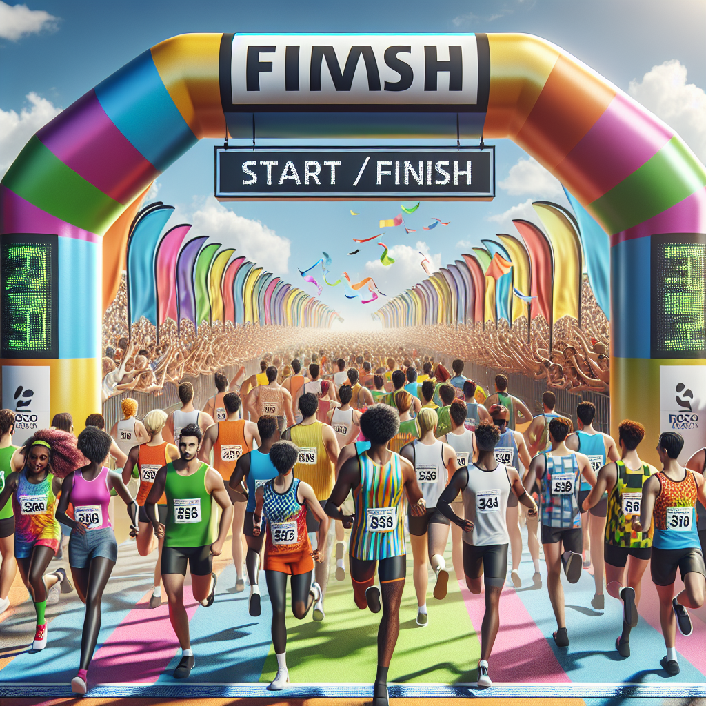 Versatile Inflatable Start Finish Line Arches for Various Competitive Sports Versatile Inflatable Start Finish Line Arches for Various Competitive Sports