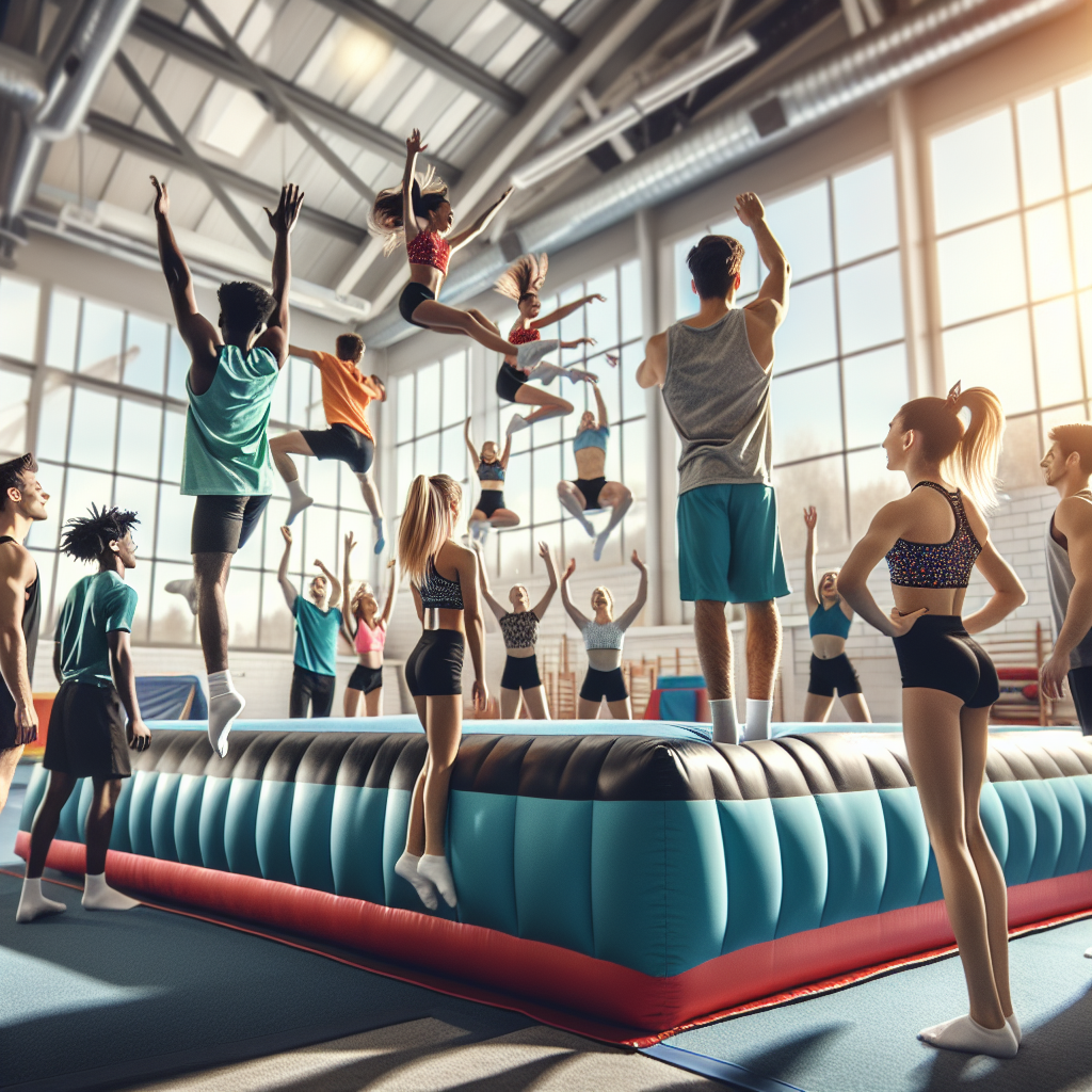 Why the Best Inflatable Gymnastics Air Tumble Track is Essential for Cheerleading Training  