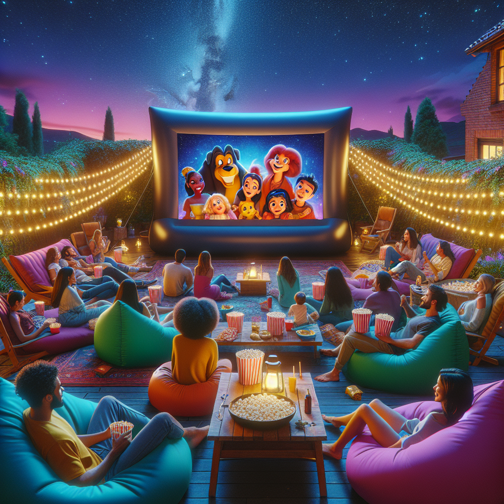 Creative Indoor and Outdoor Movie Night Ideas with Inflatable Screens Creative Indoor and Outdoor Movie Night Ideas with Inflatable Screens