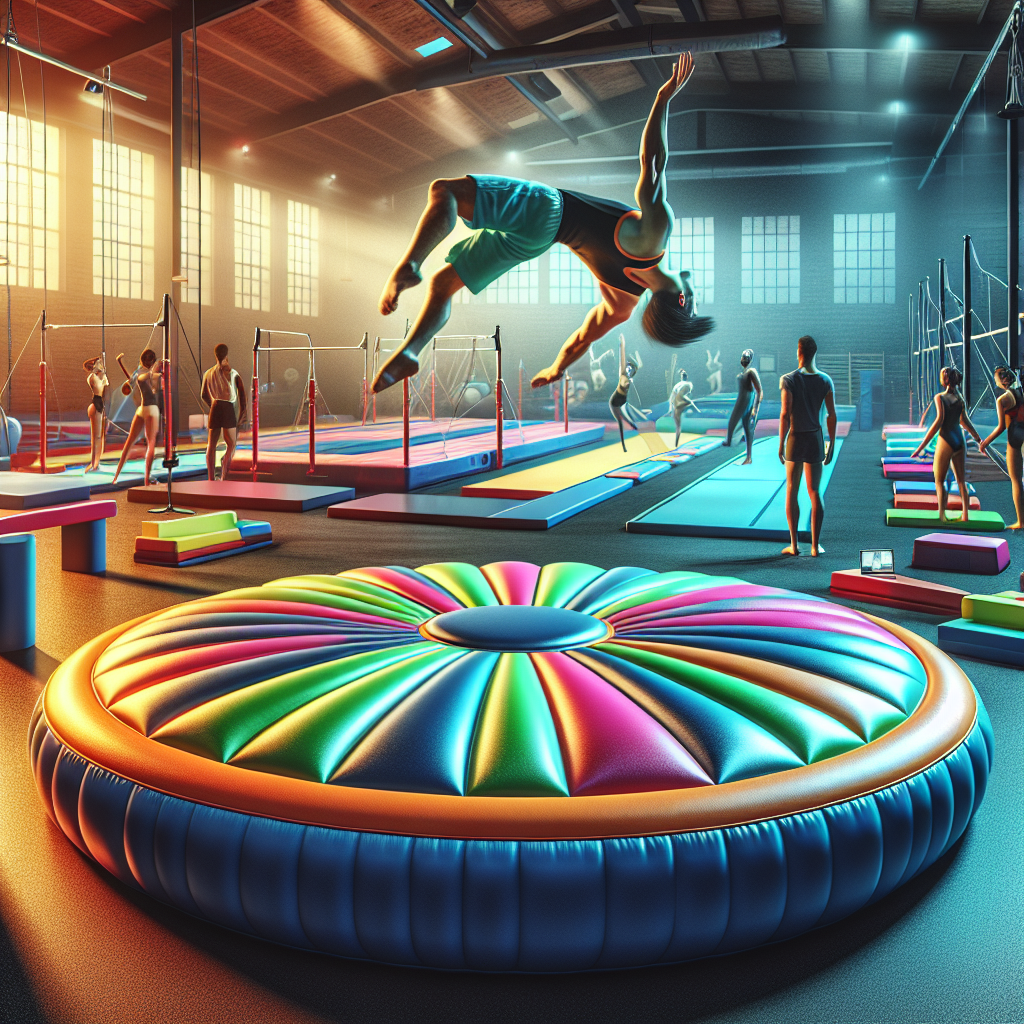 Easy Setup: Inflatable Mats for Convenient Gymnastics Training  