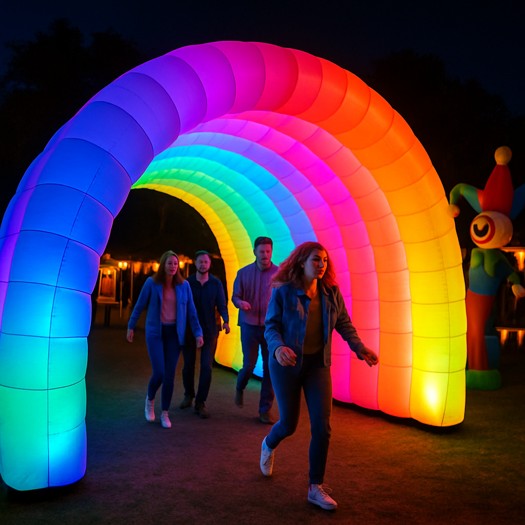 Bright LED Lighting Ideas for Inflatable Event Decorations  