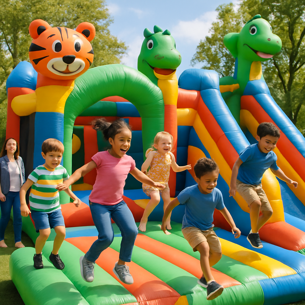 Features and Benefits of Durable Inflatable Bounce Houses with Slides for Kids Events  