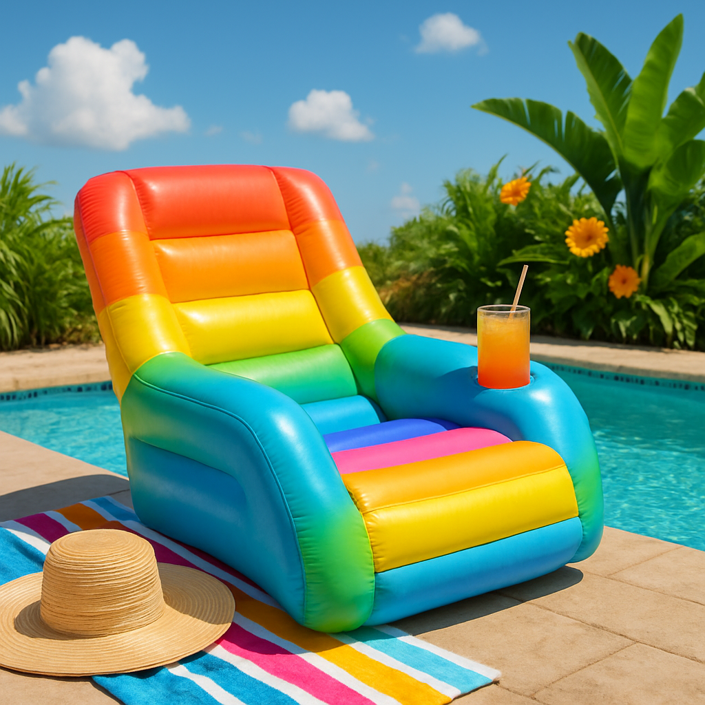Features of Comfortable Inflatable Lounge Chairs with Cup Holders  
