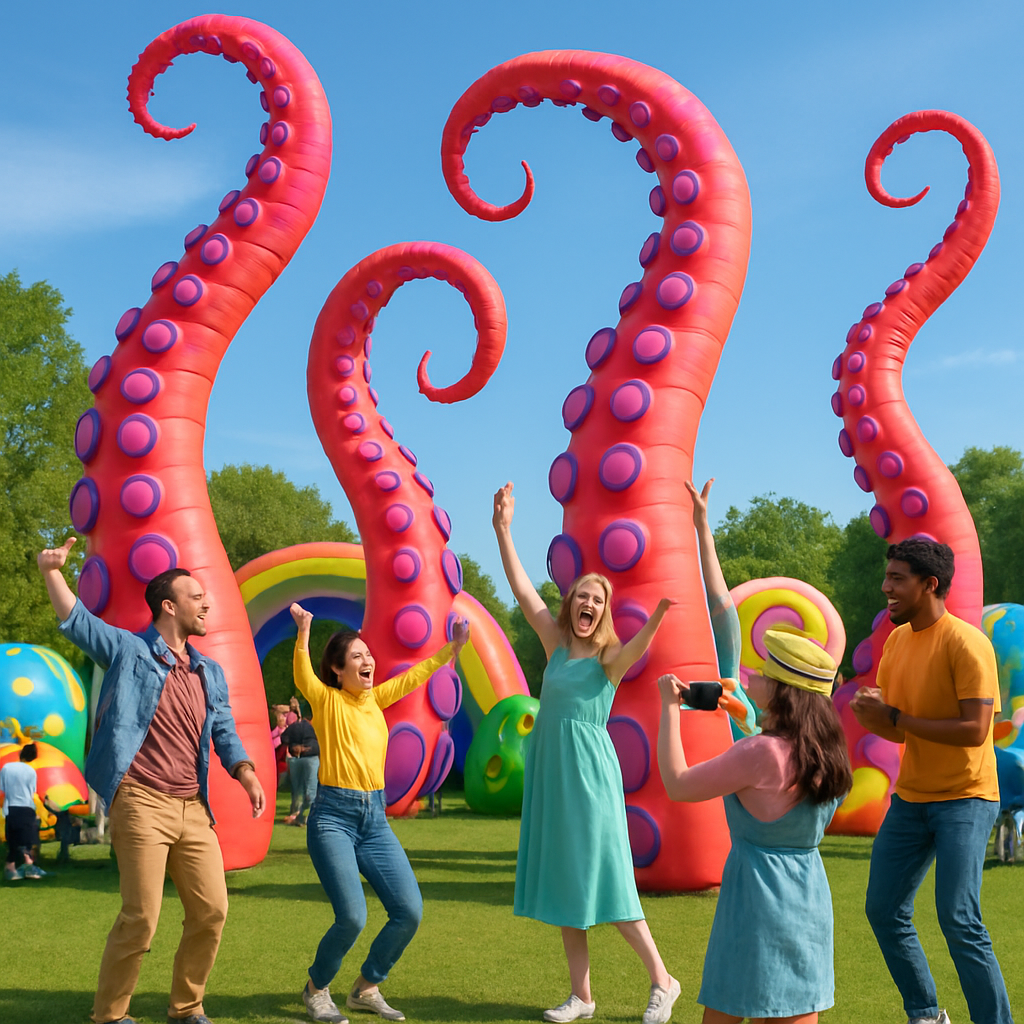 The Impact of Colorful Inflatable Displays on Guest Engagement and Interaction