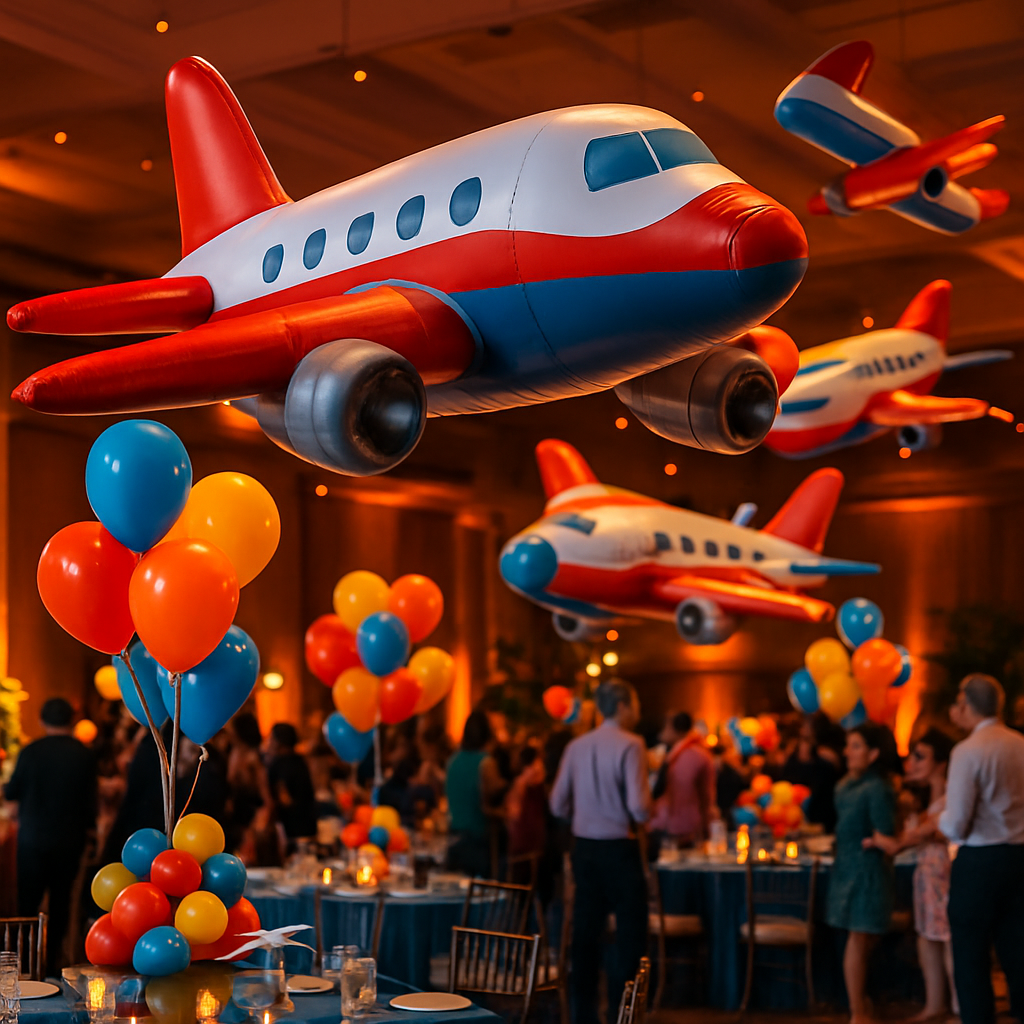 Tips for Seamlessly Incorporating Inflatable Airplanes into Your Event Decor