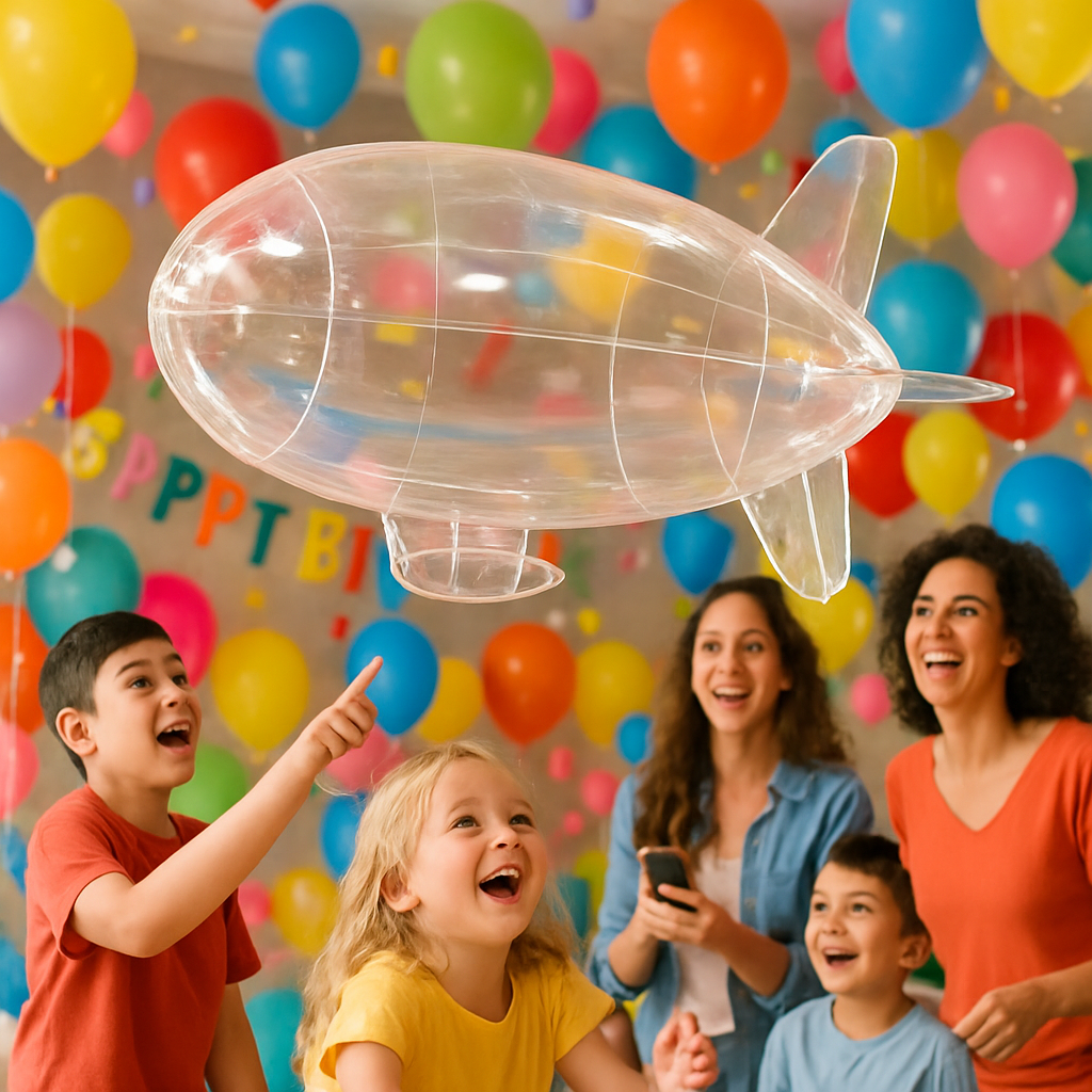 Transform Your Celebrations with a Whimsical Inflatable Blimp Decoration  