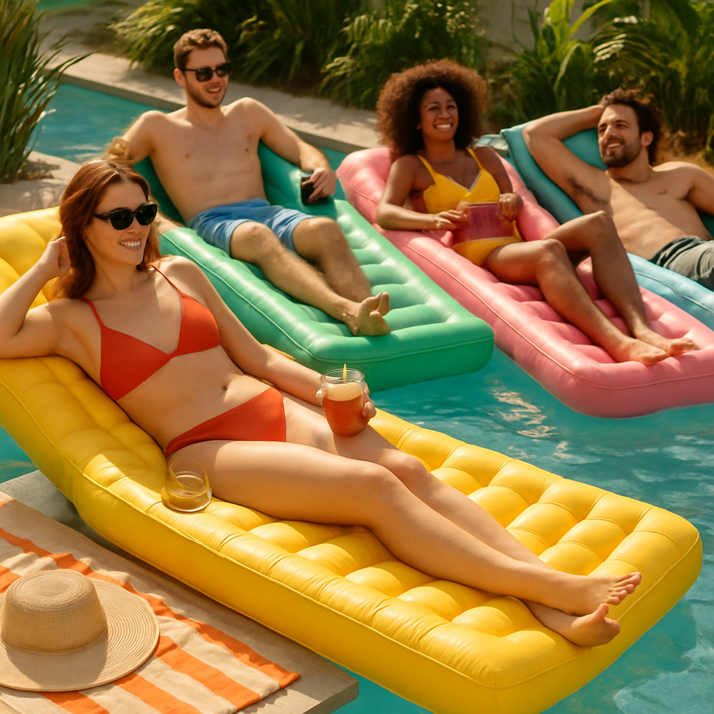 Why Inflatable Pool Floats with Integrated Air Beds Are Ideal for Easy Lounging  